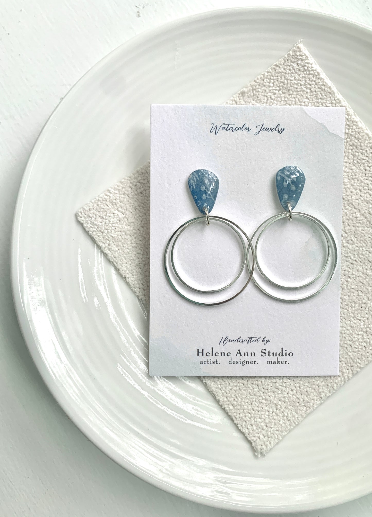 Winter's Frost Collection: Double Circle Dangles