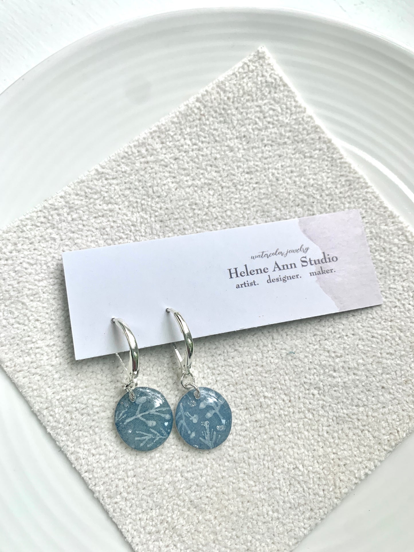 Winter's Frost Collection: Button Dangles
