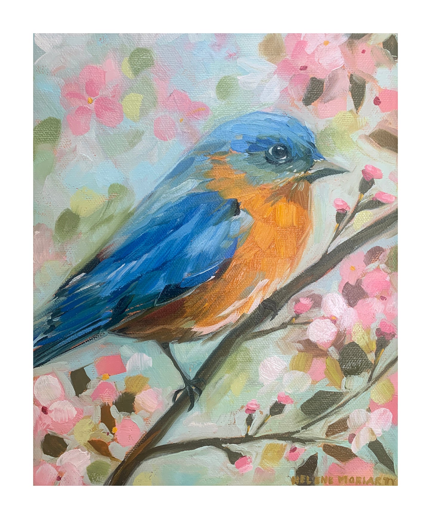 'Blue Bird': Fine Art Giclee Print from Original Oil Painting