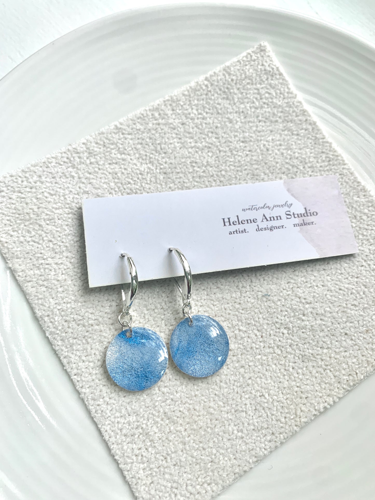 Winter's Frost Collection: Button Dangles