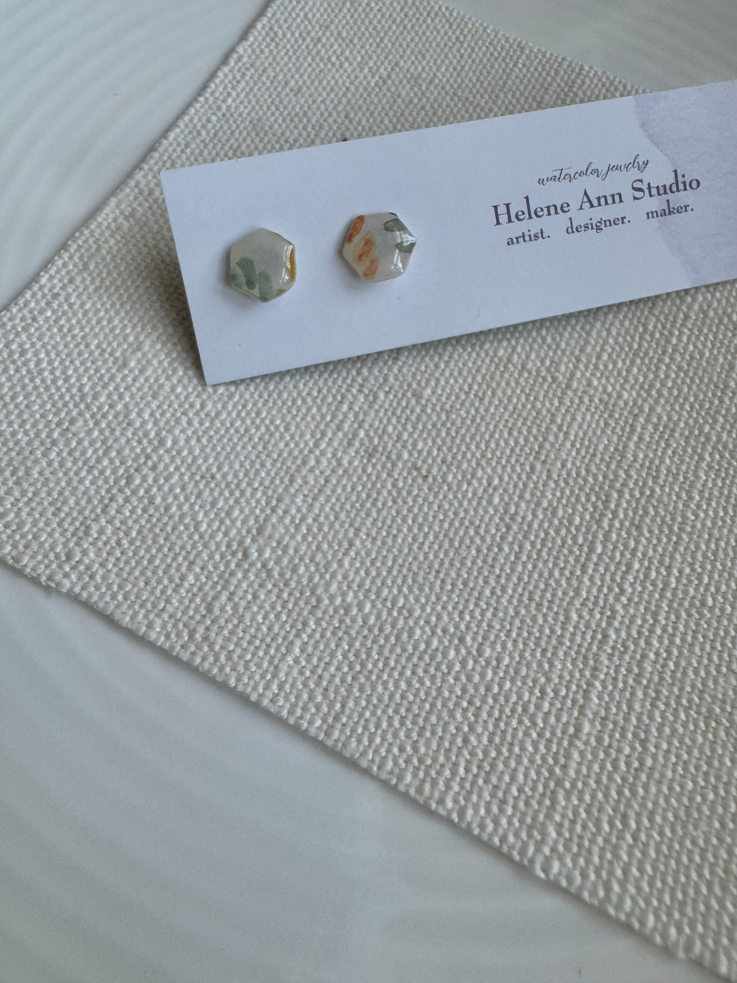 Leaves Collection: Hexagon Buttons