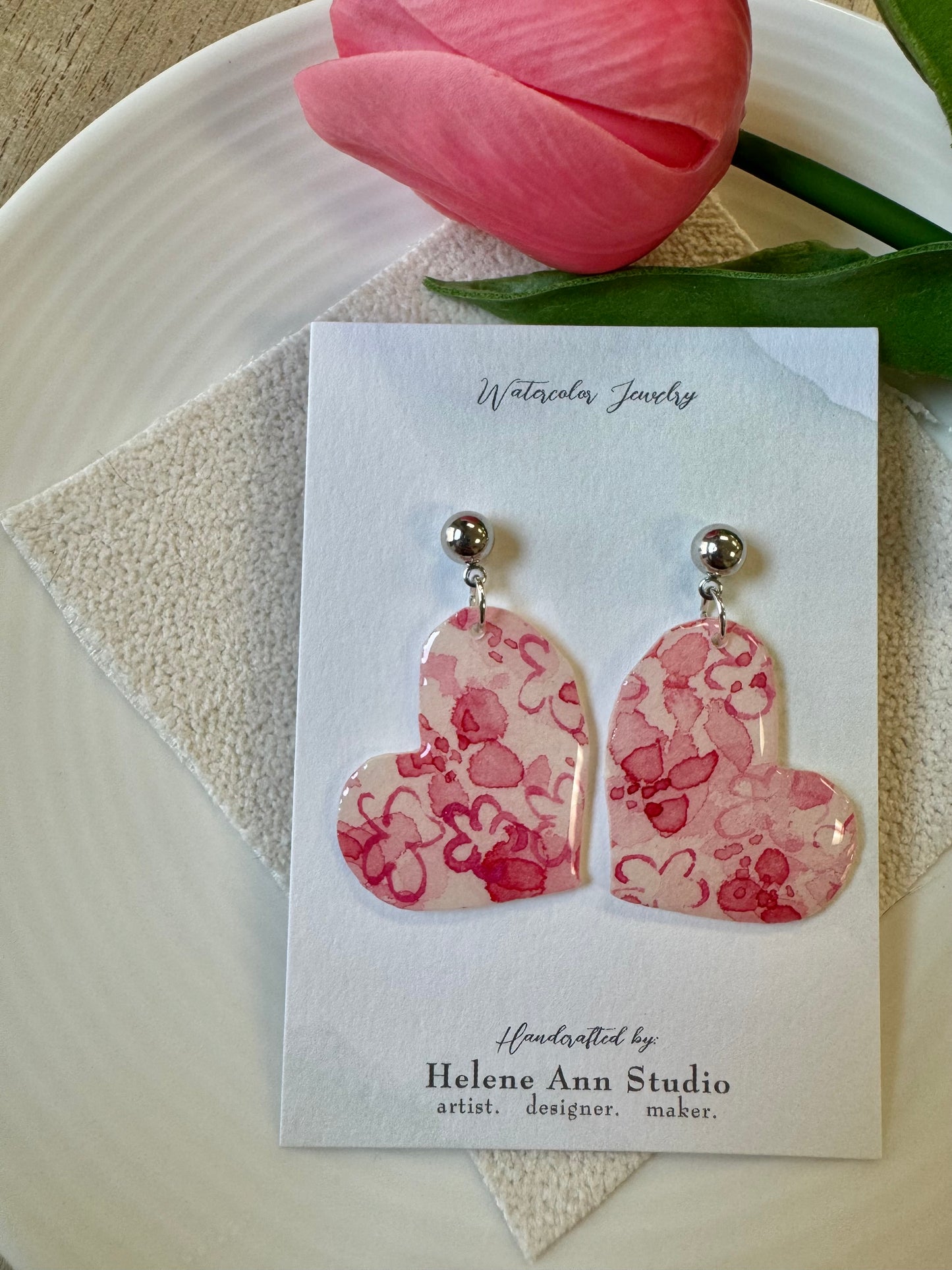Pretty in Pink Collection: Dangle Hearts