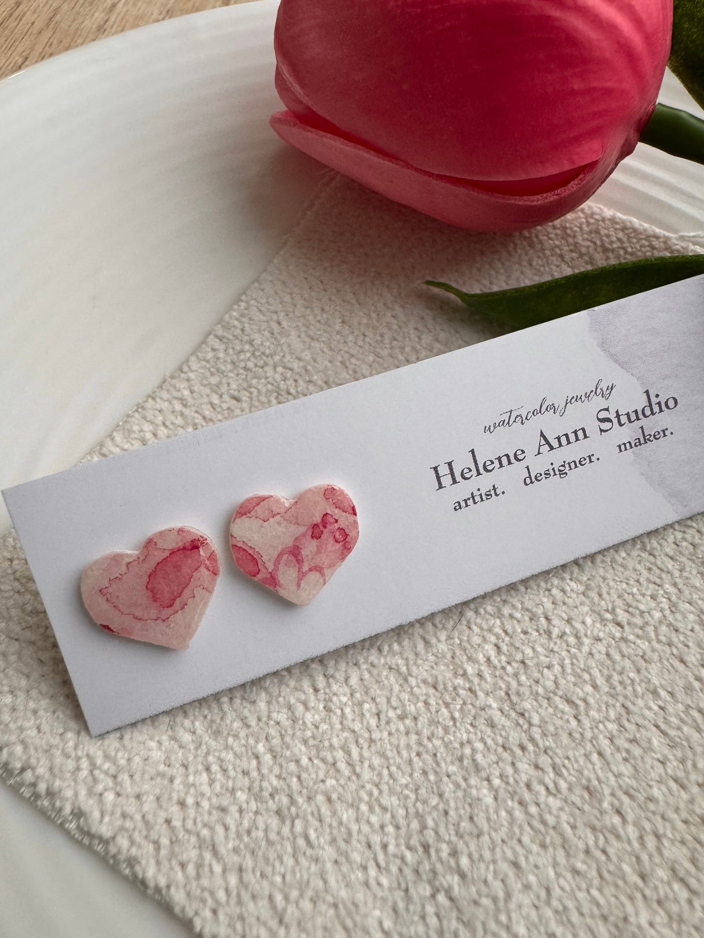 Pretty in Pink Collection: Heart Studs