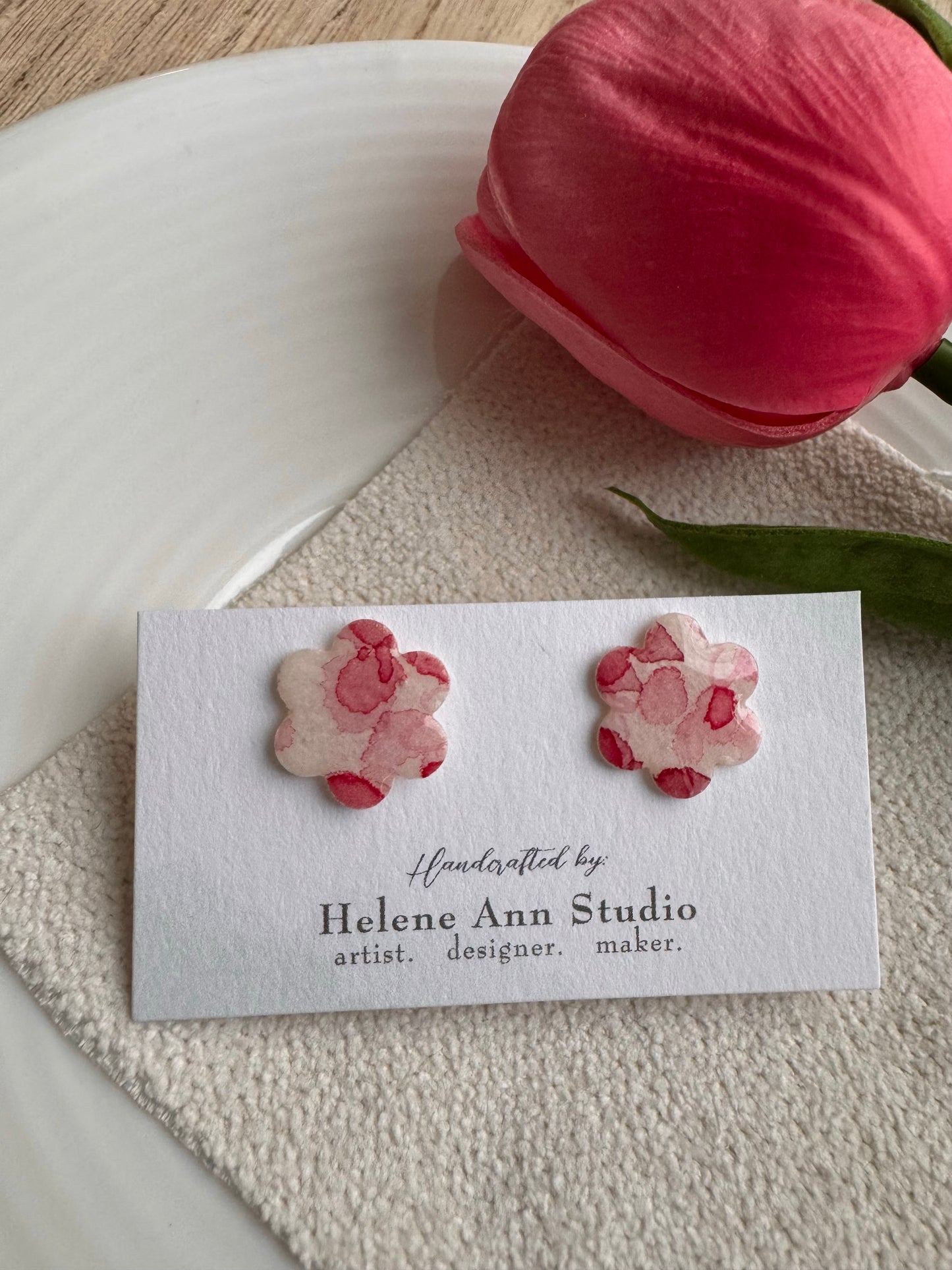 Pretty in Pink Collection: Flower Studs