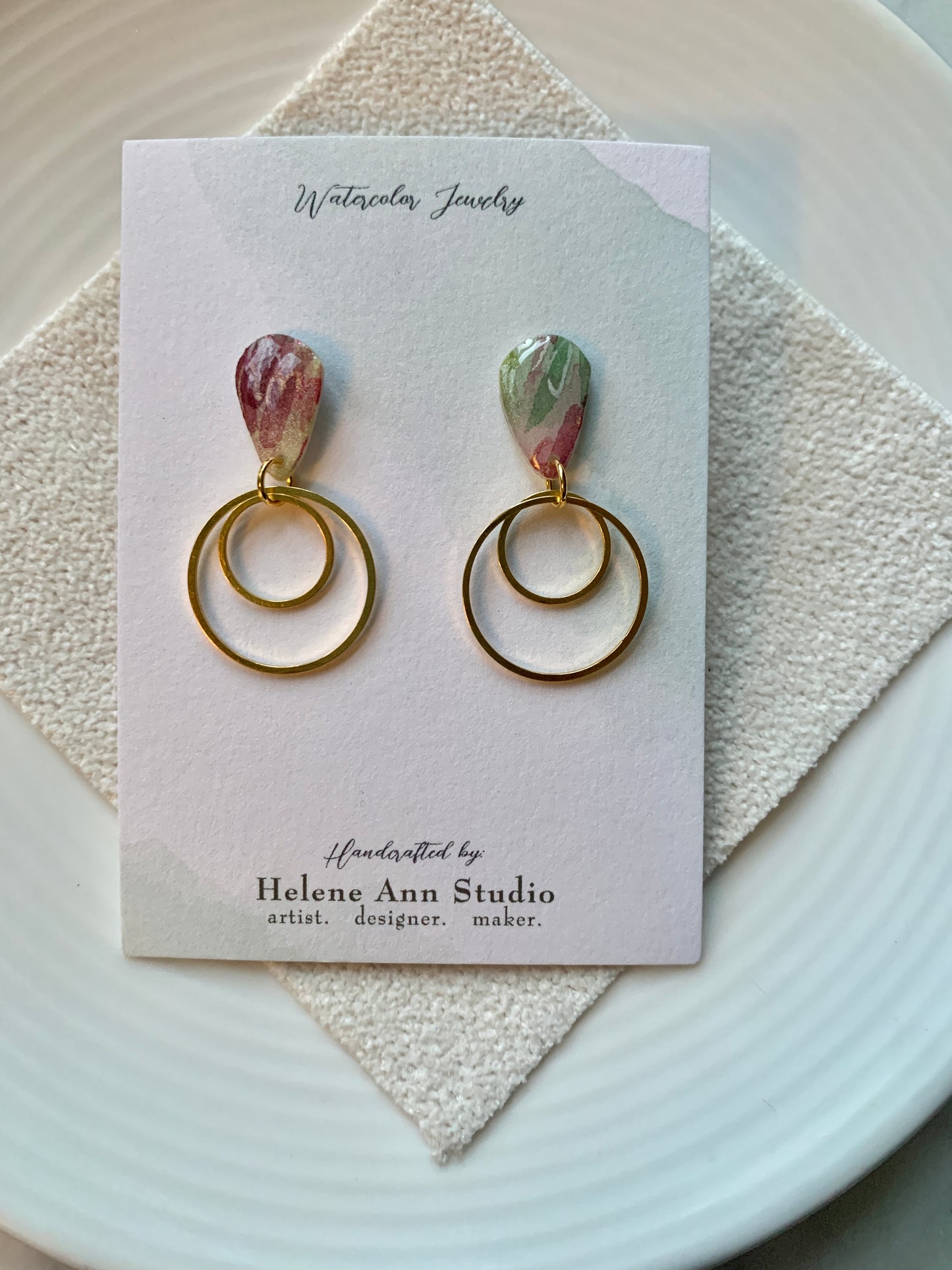 Blushing Lilies Collection: Double Circles