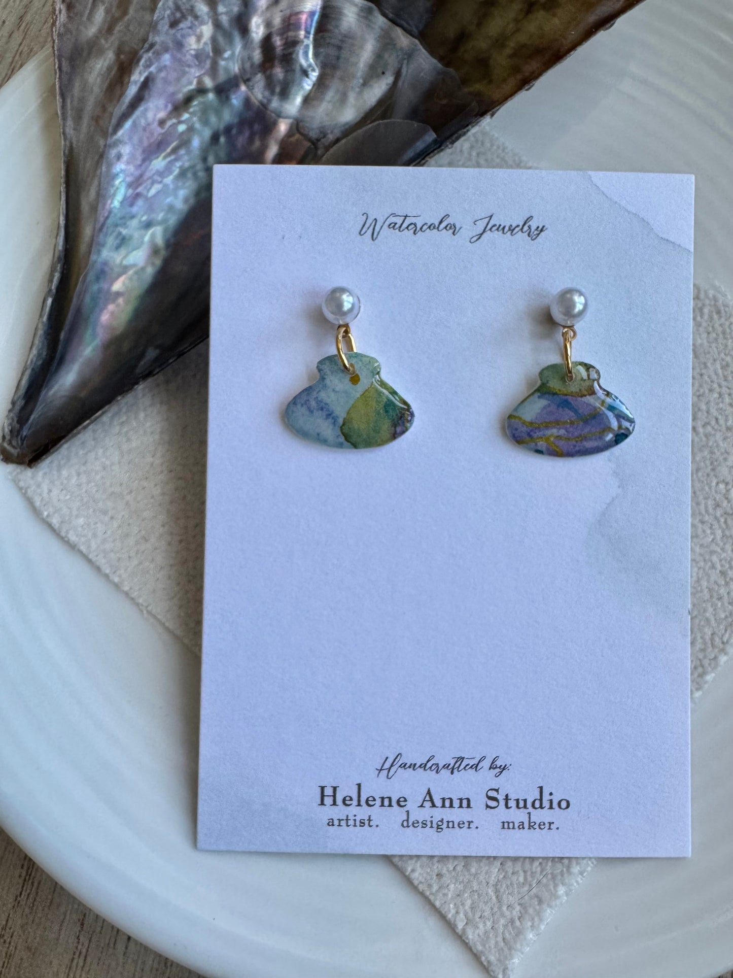 Blue Iridescence Collection: Shells