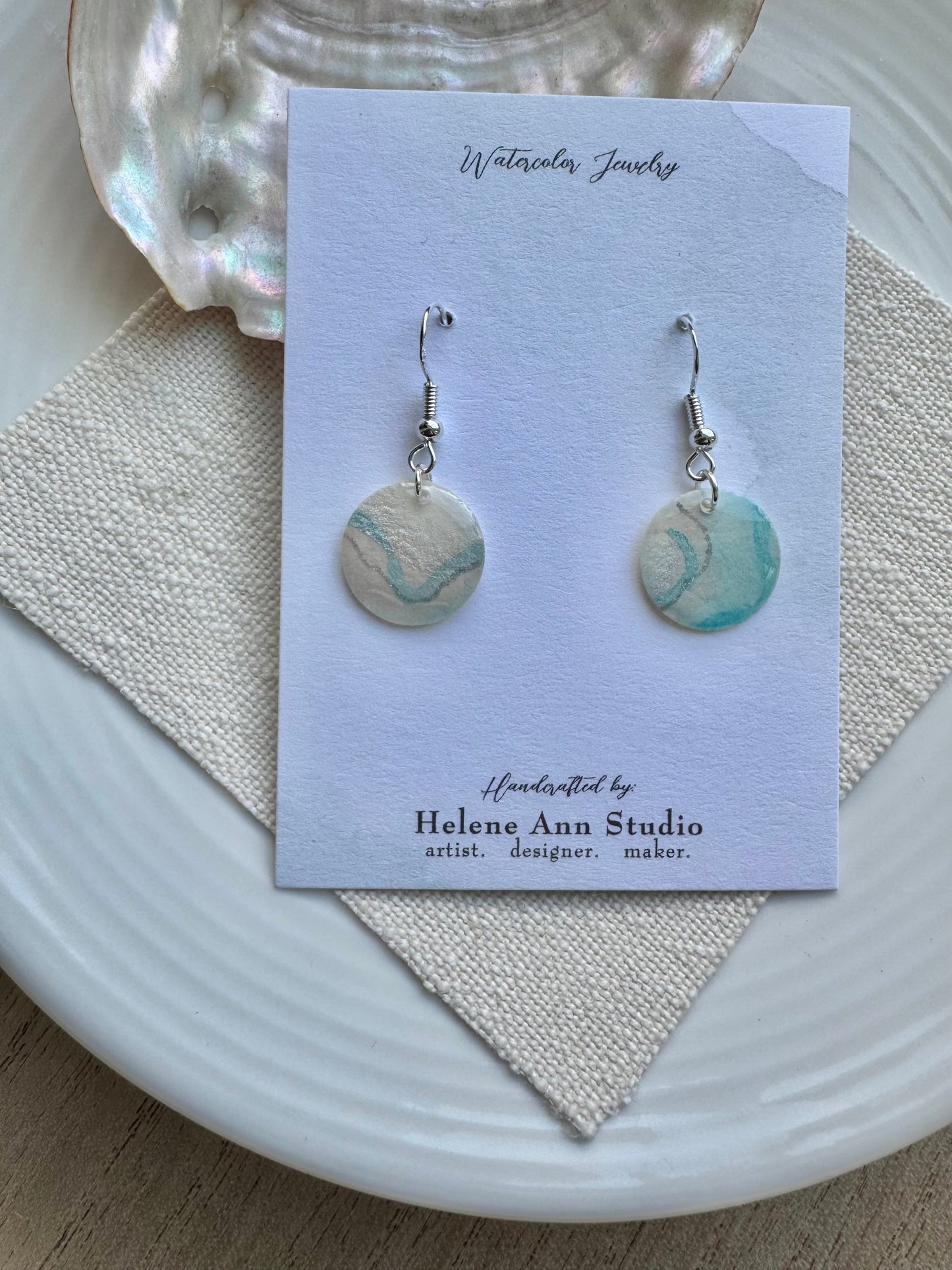 Oyster Shell Collection: Dangle Buttons