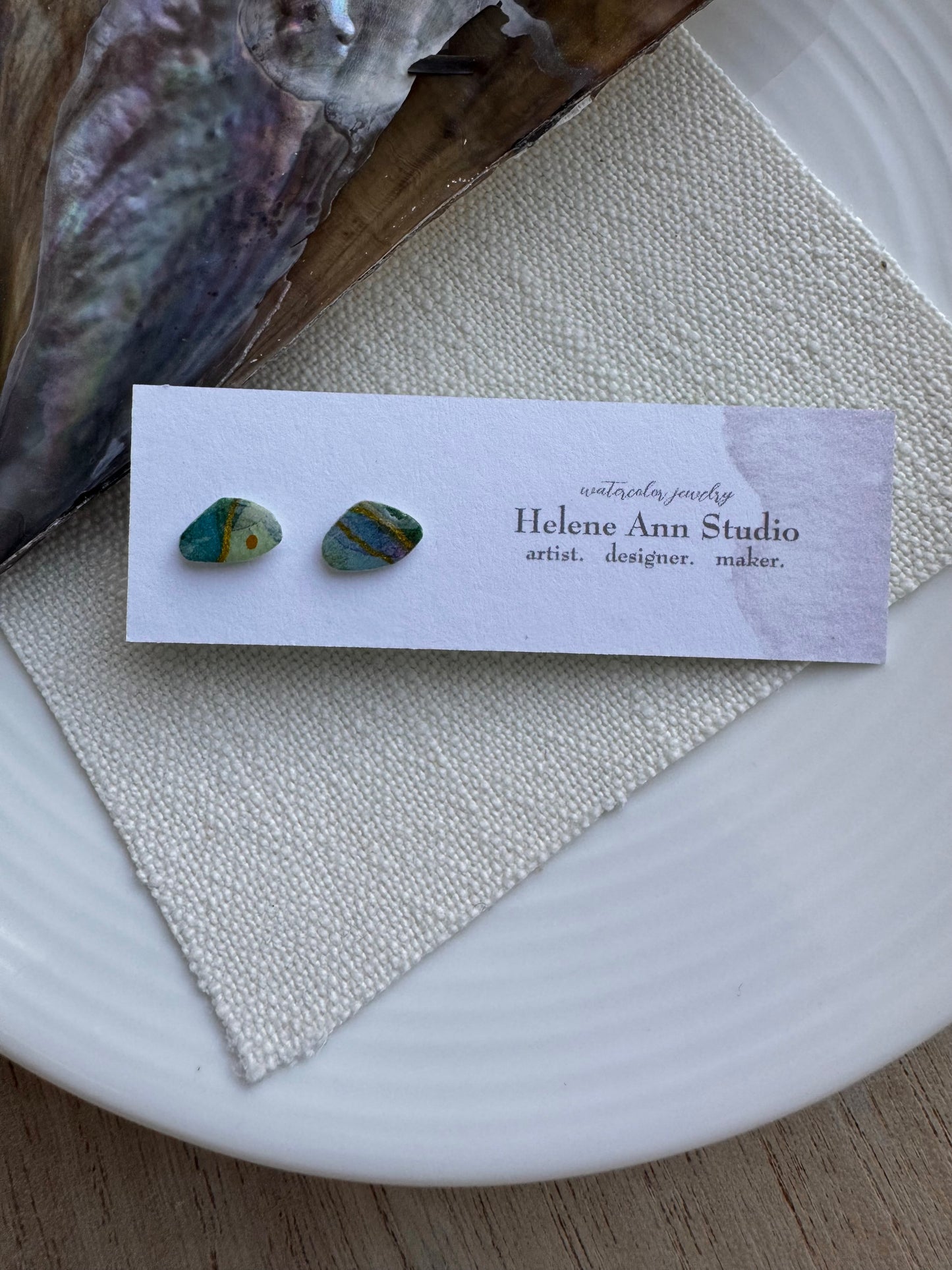 Blue Iridescence Collection: Shell Buttons