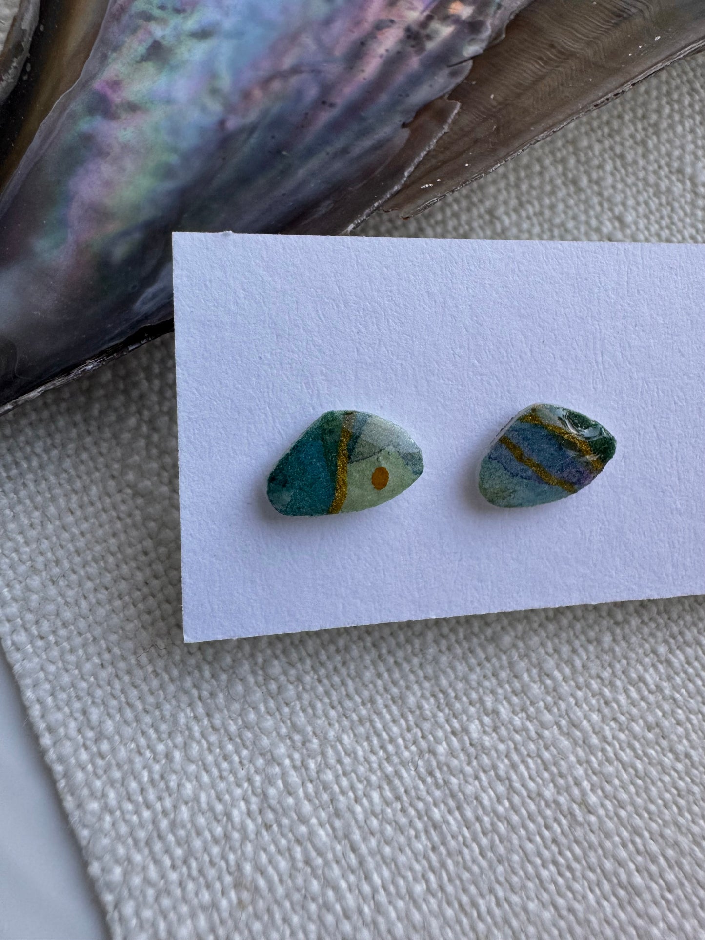 Blue Iridescence Collection: Shell Buttons