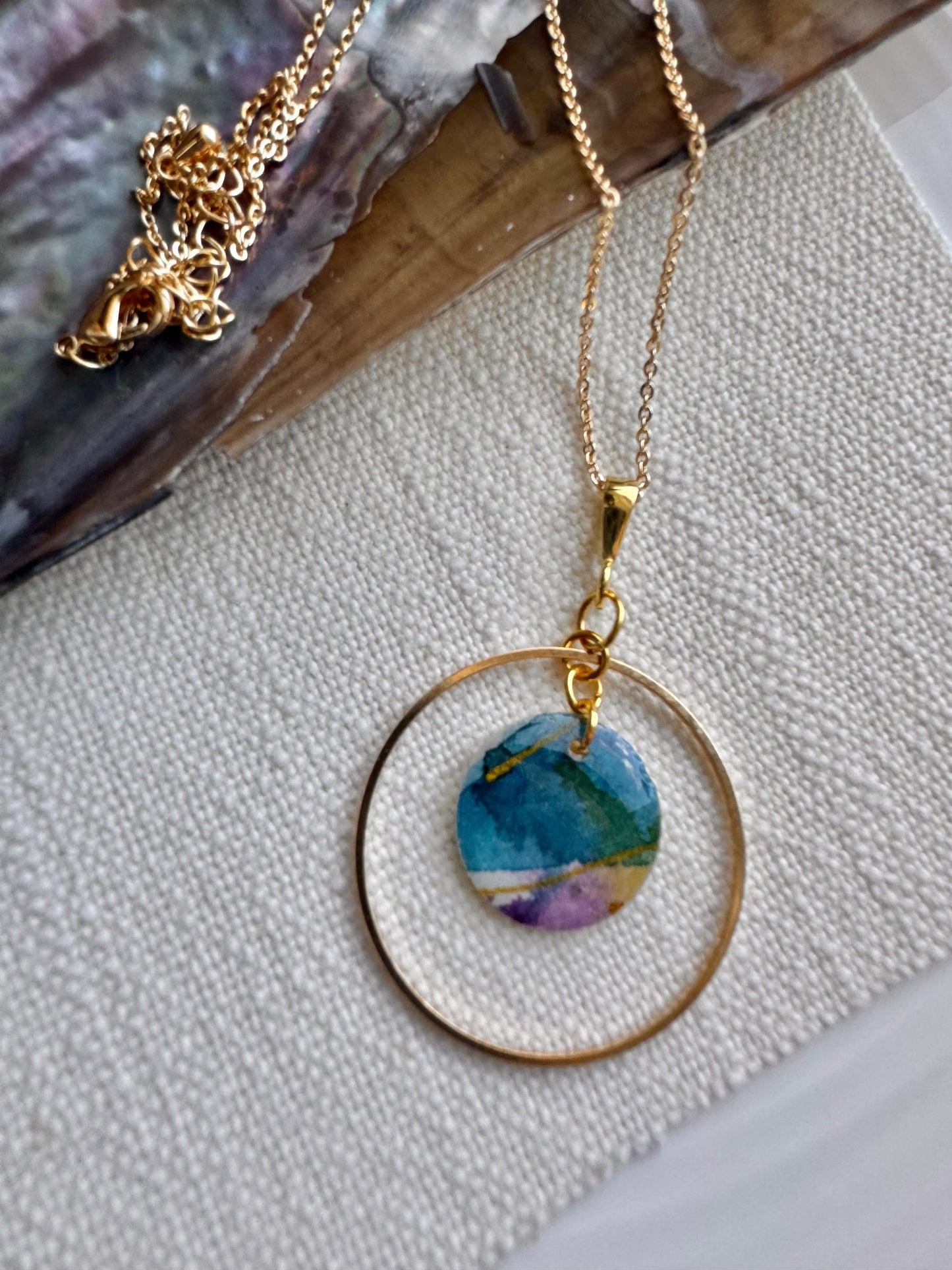 Blue Iridescence Collection: Necklace