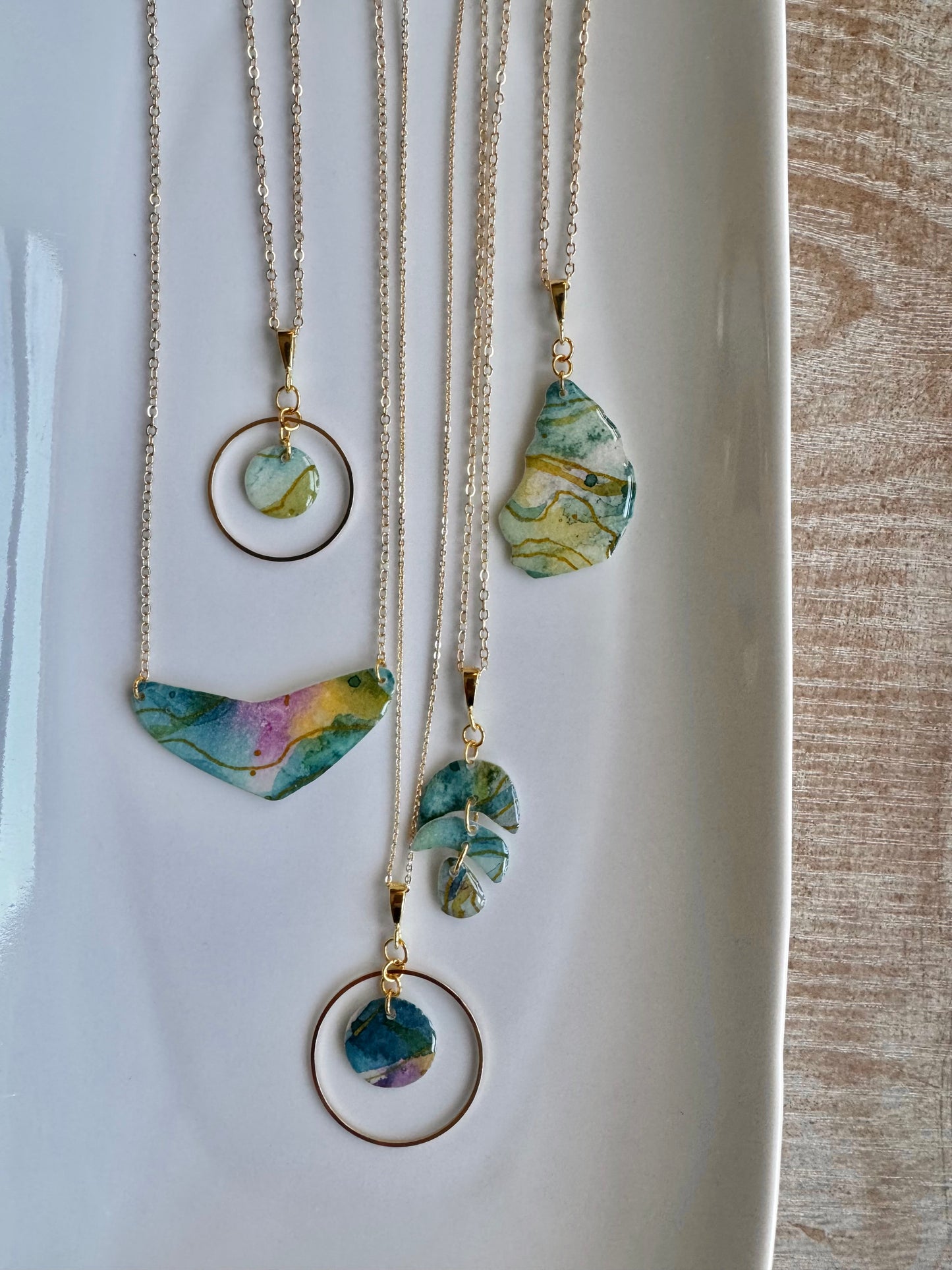 Blue Iridescence Collection: Necklace