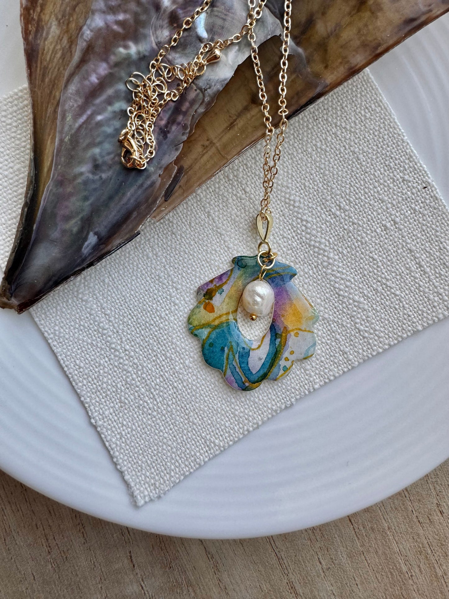 Blue Iridescence Collection: Necklace