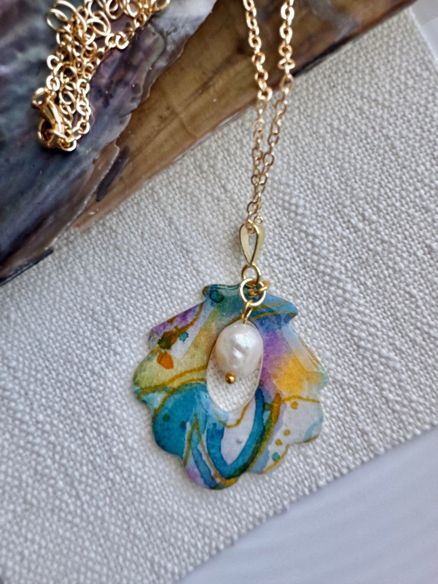 Blue Iridescence Collection: Necklace