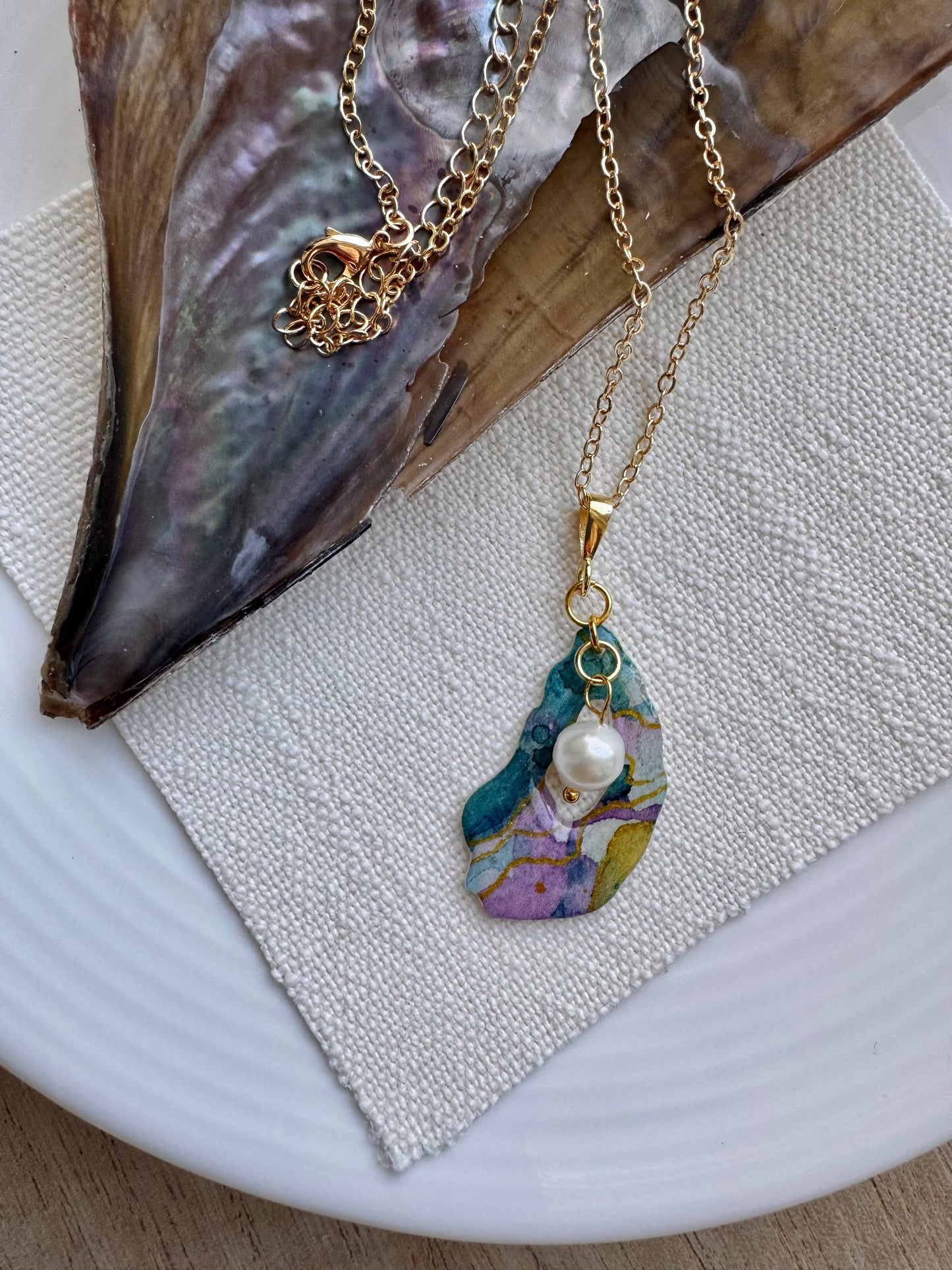 Blue Iridescence Collection: Necklace