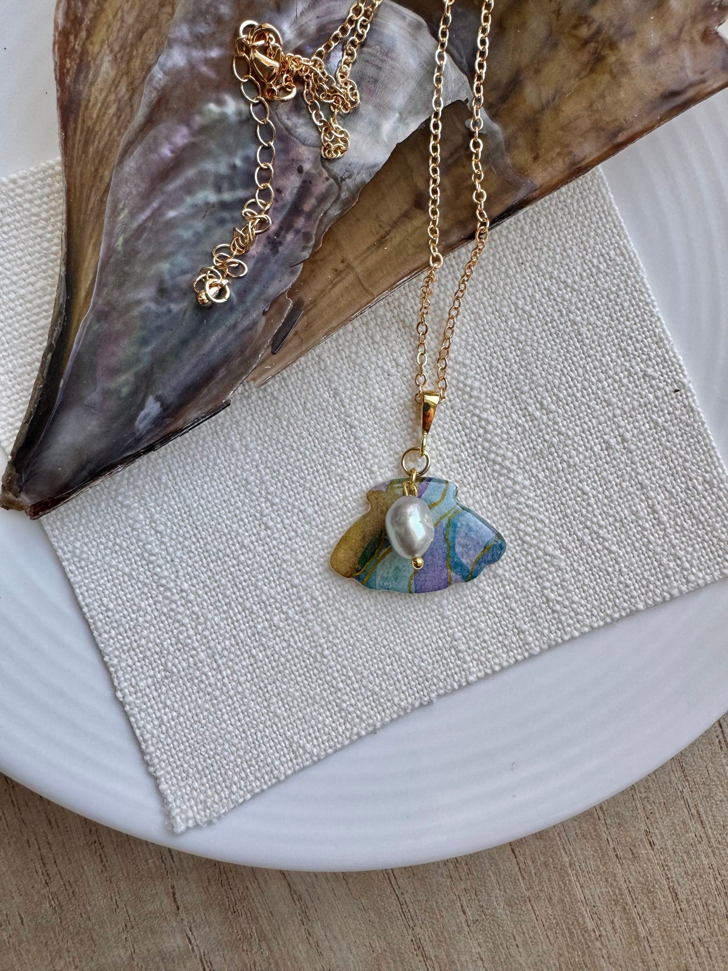 Blue Iridescence Collection: Necklace
