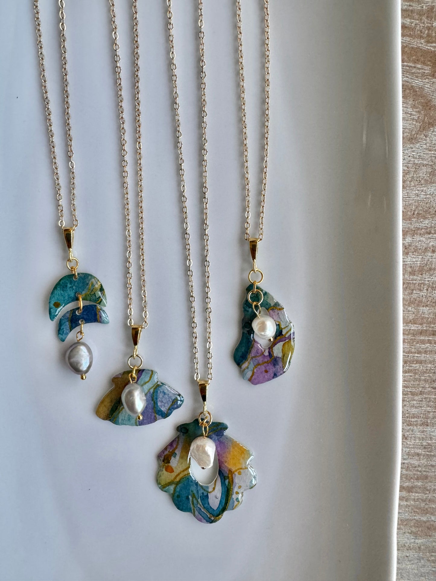 Blue Iridescence Collection: Necklace