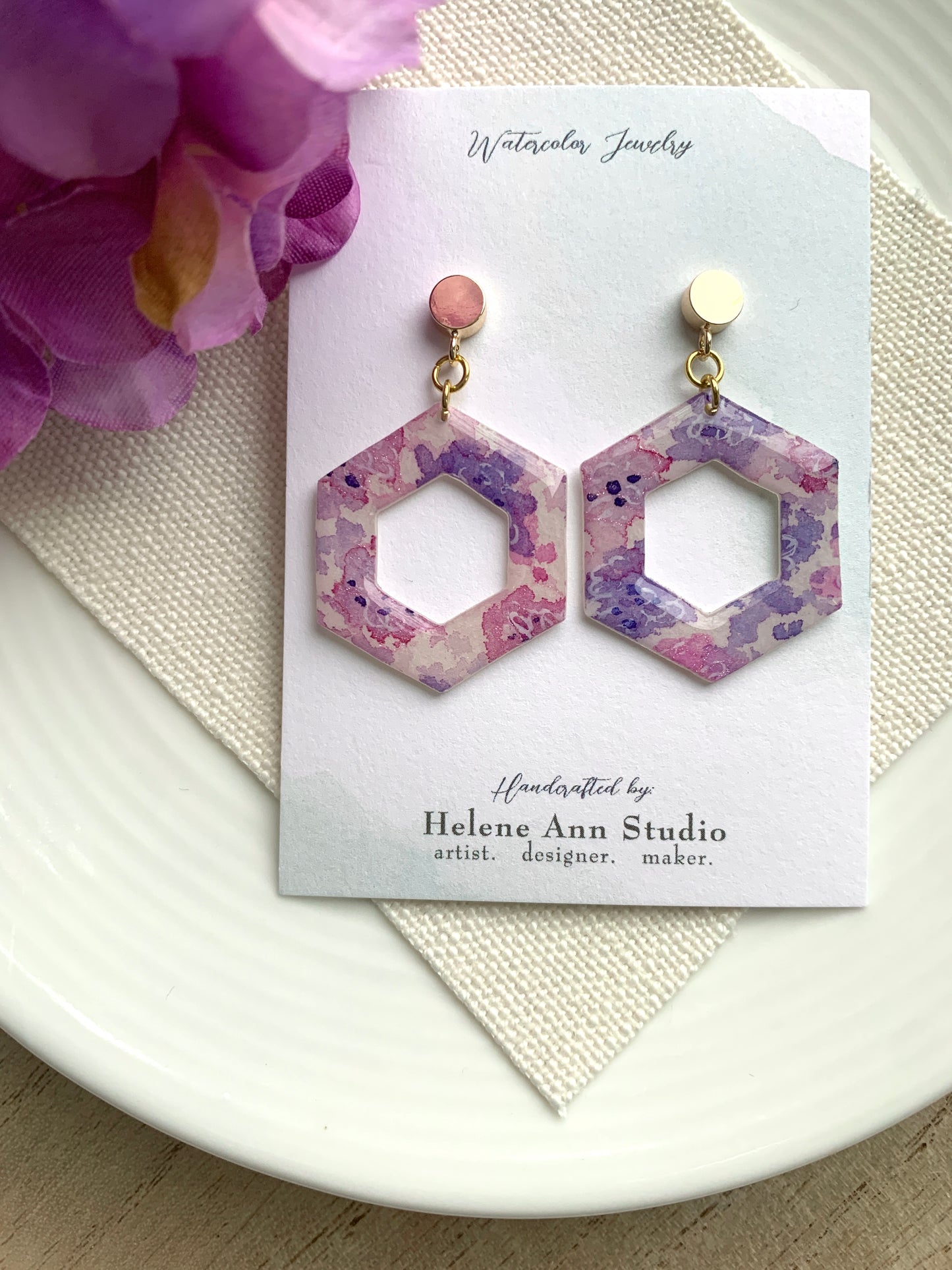 Hydrangea Collection: Hexagon Donuts
