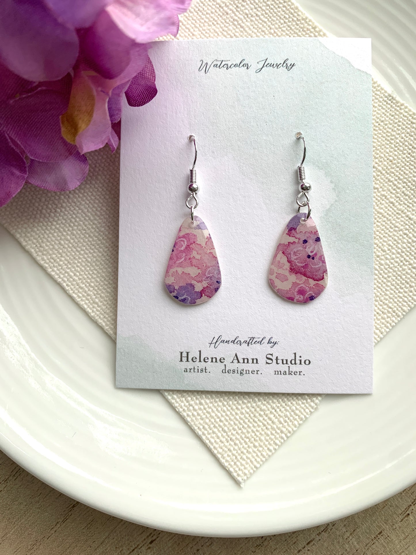 Hydrangea Collection: Teardrop Dangles