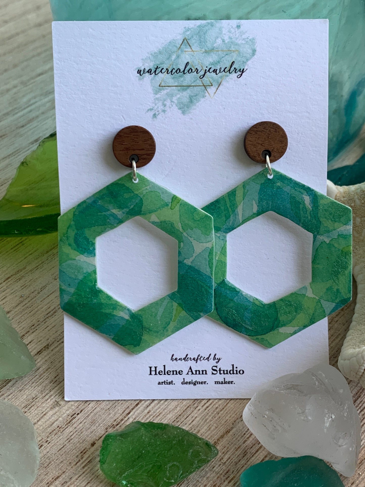 Sea Glass Collection: Hexagons