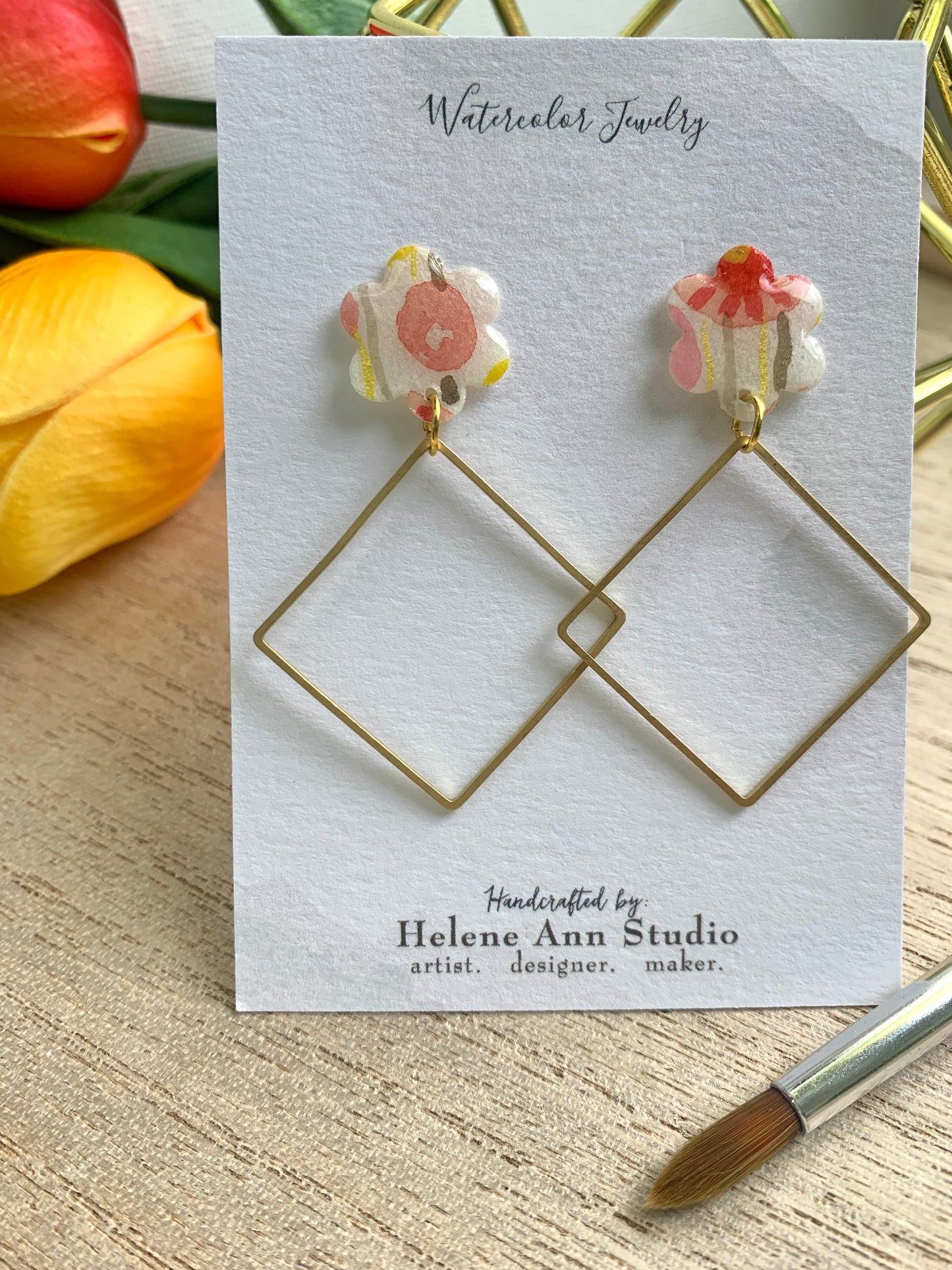 Sun-Kissed Collection: Daisy Button Dangles