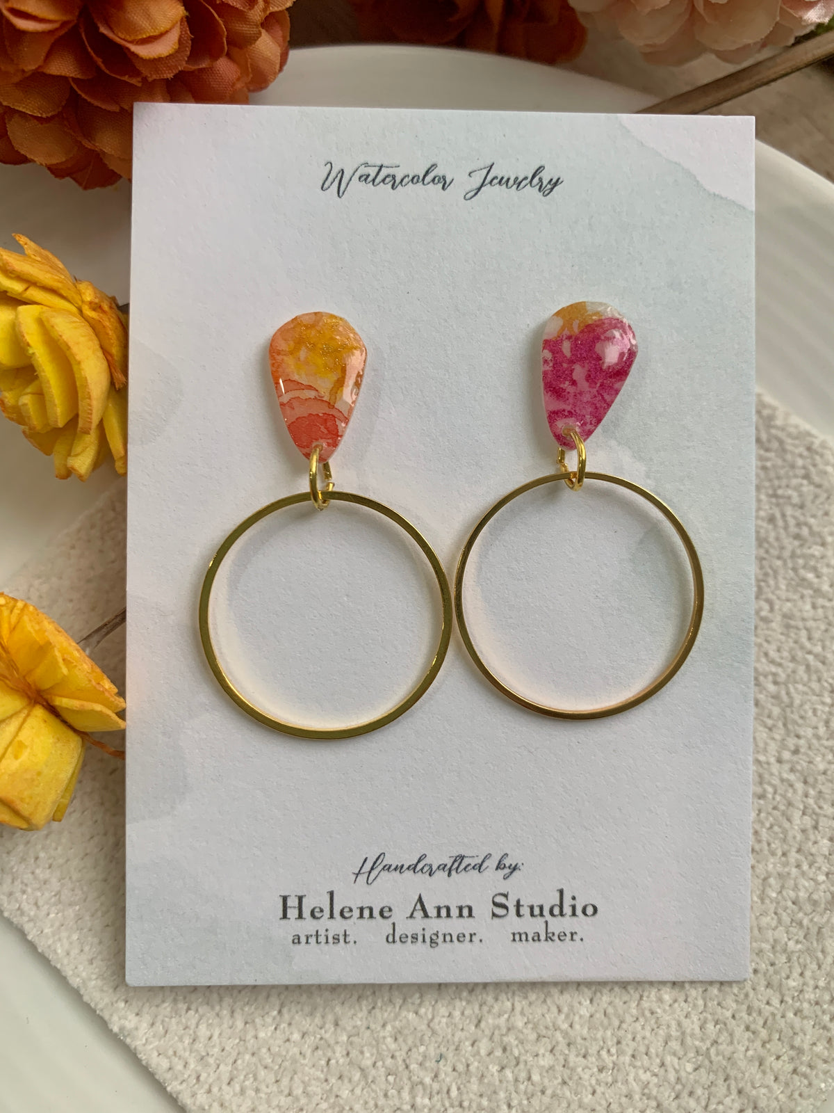Fall in Bloom Collection: Teardrop Dangles