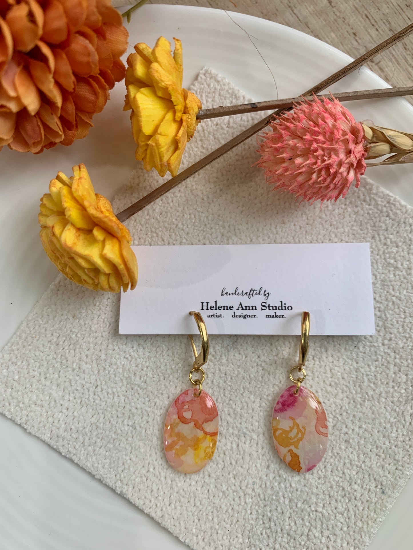 Fall in Bloom Collection: Oval Dangles