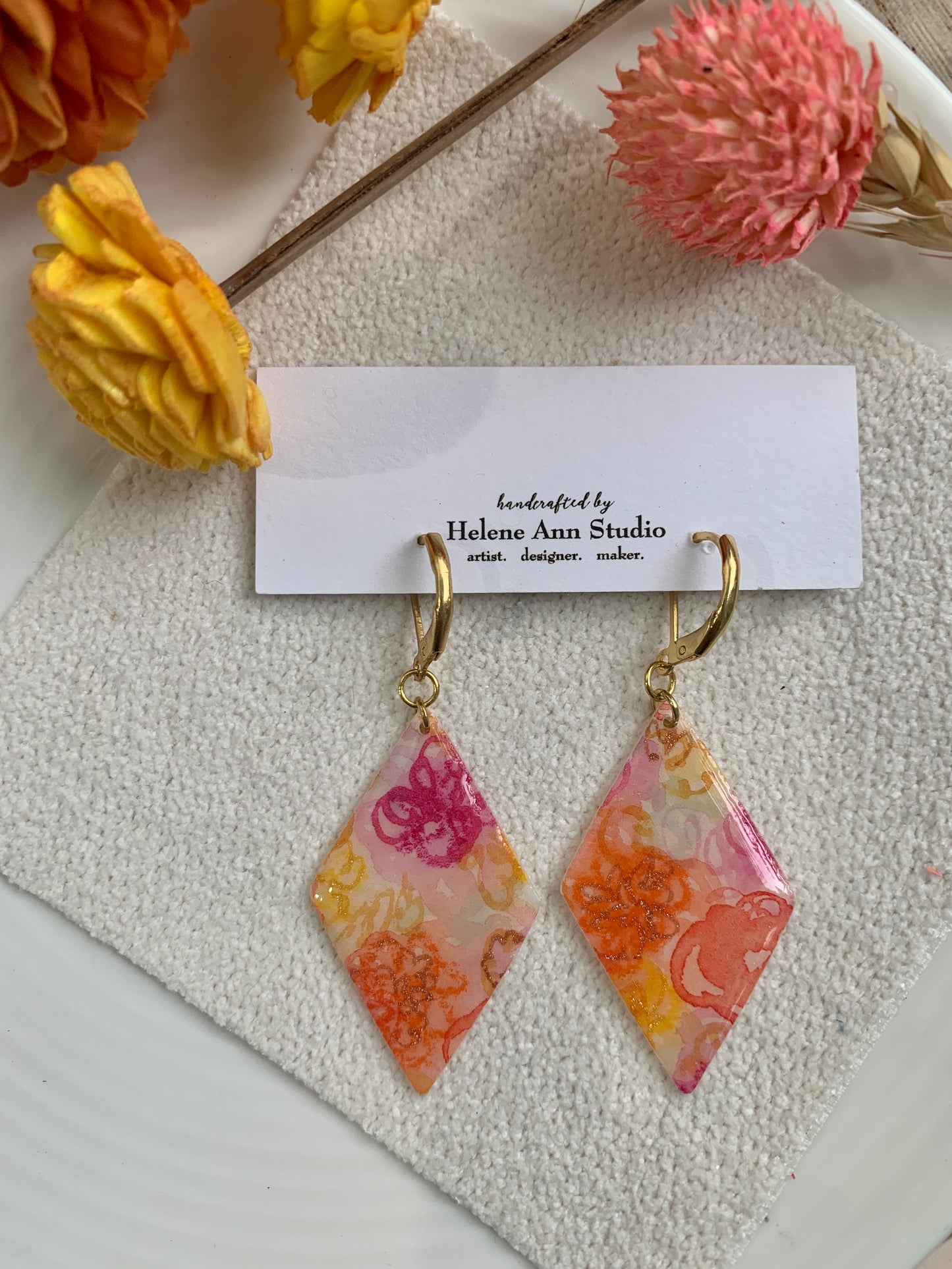 Fall in Bloom Collection: Diamond Dangles