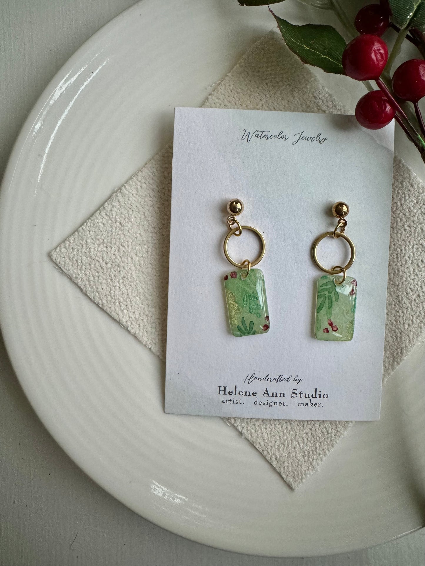 Evergreen Collection: Rectangle Dangles