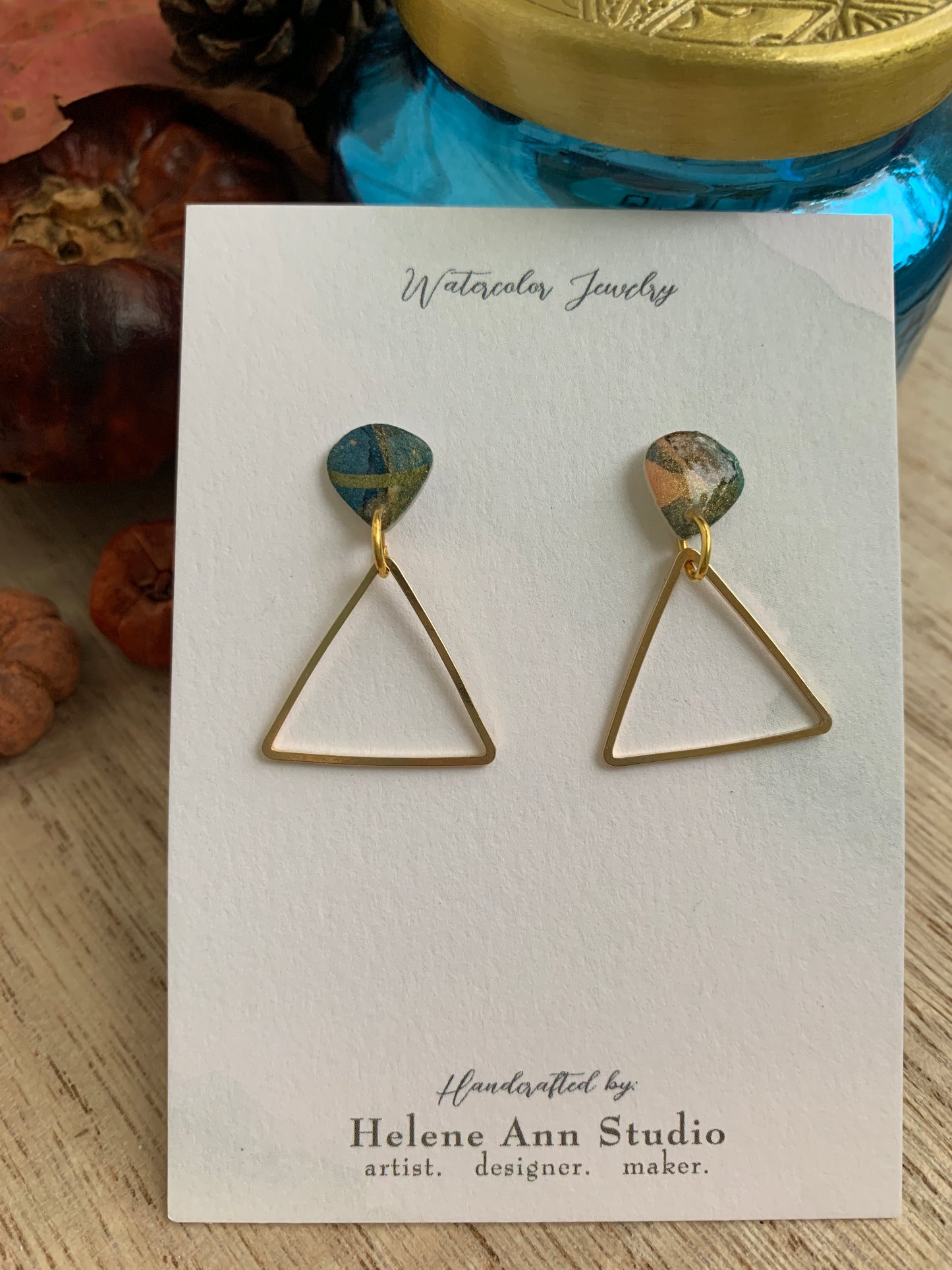 Autumn Dusk Collection: Triangle Dangles