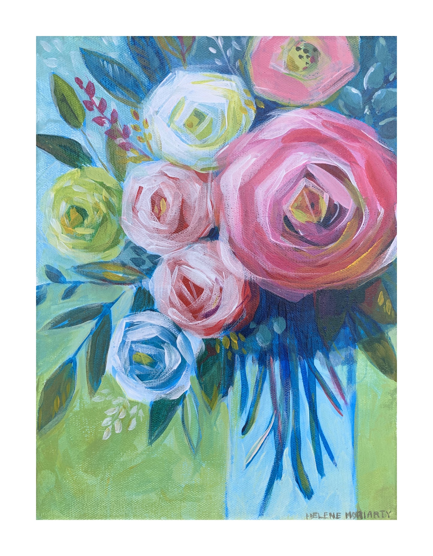 "Happy to Meet You": Original Acrylic Painting