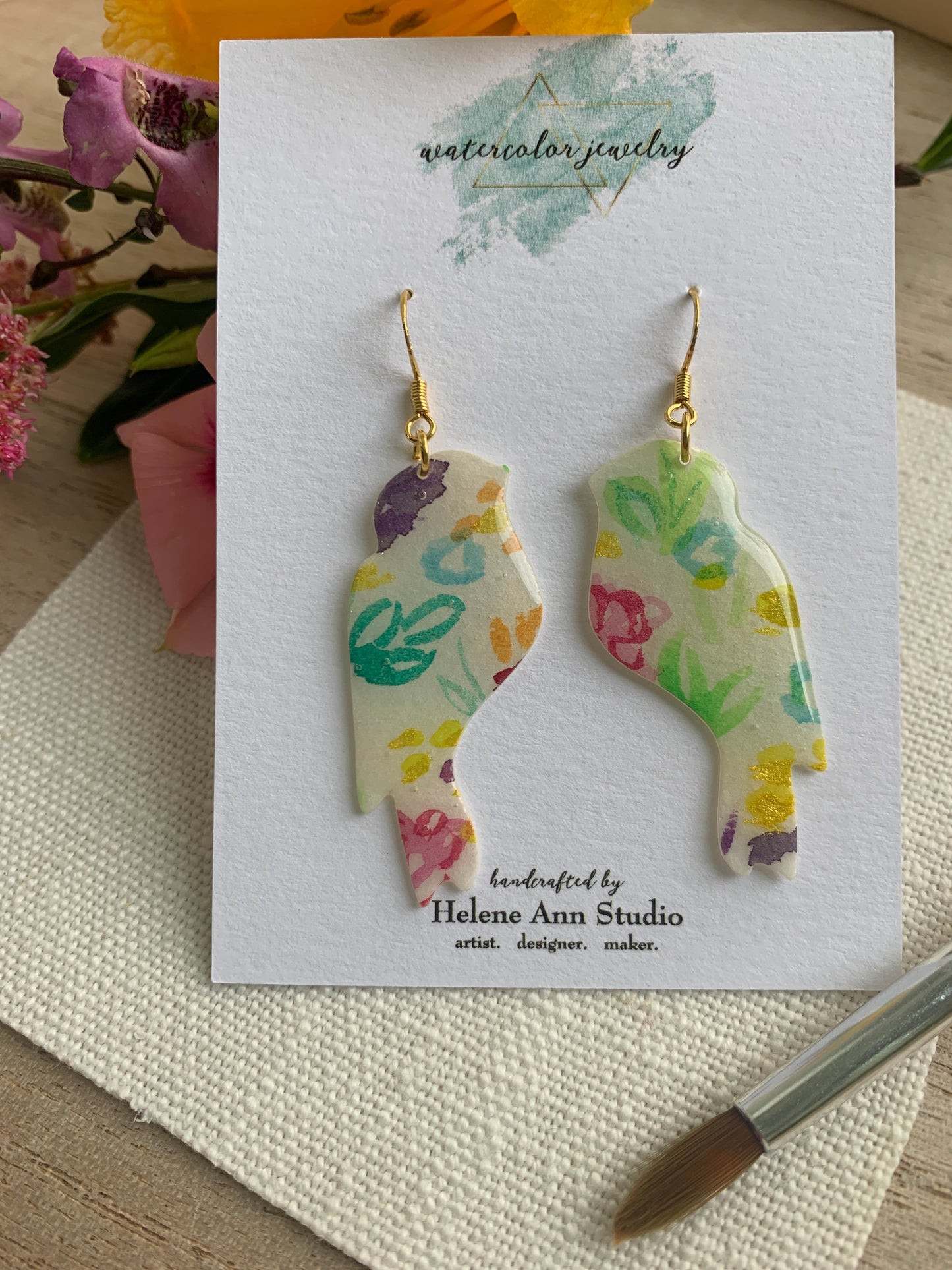 Summer Bouquet Collection: Birds Dangles
