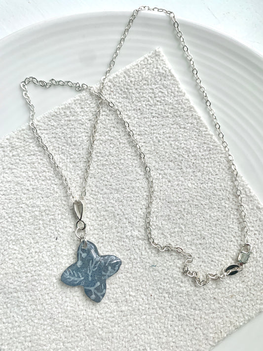 Winter's Frost Collection: Clover Necklace