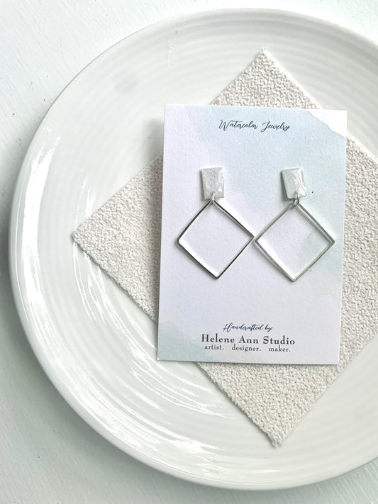 Winter's Frost Collection: Diamond Dangles