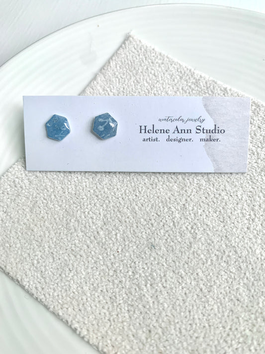 Winter's Frost Collection: Hexagon Buttons