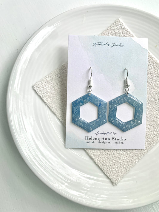 Winter's Frost Collection: Hexagon Donuts