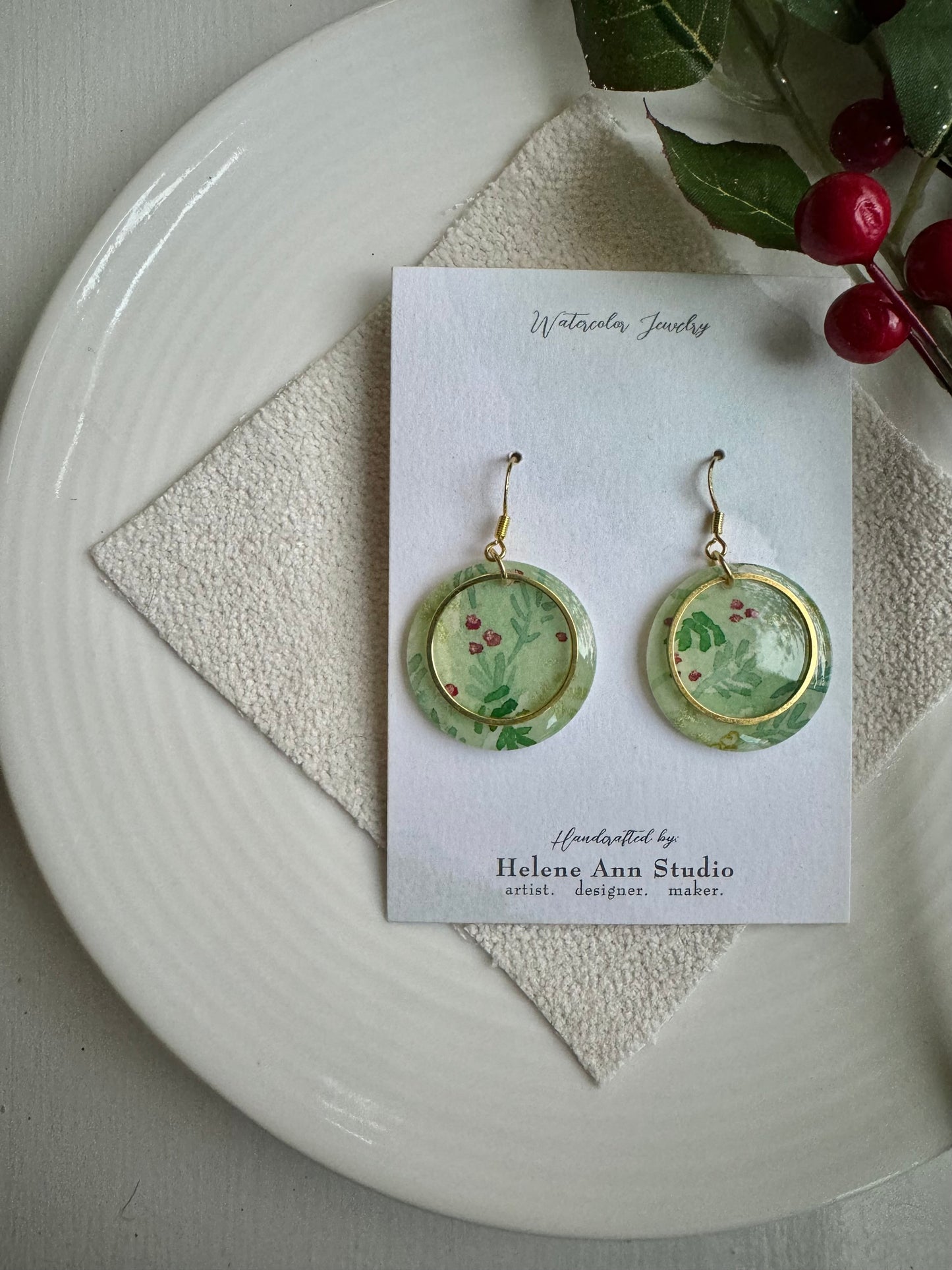 Evergreen Collection: Circle Dangles