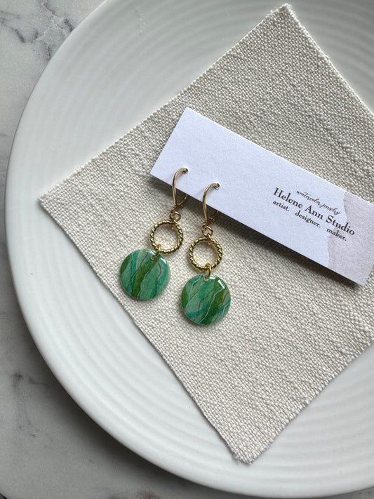 Jade Collection: Circle Dangles