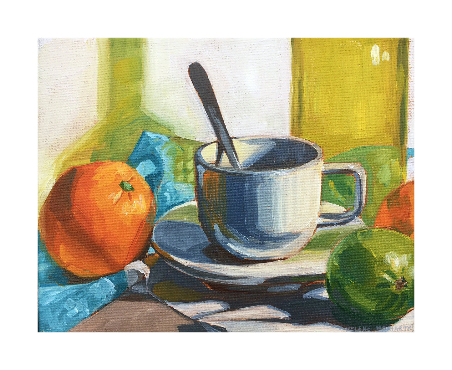'Citrus Morning': Fine Giclee Art Print from Original Oil Painting