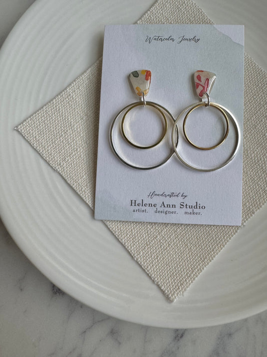 Leaves Collection: Double Circle Dangles