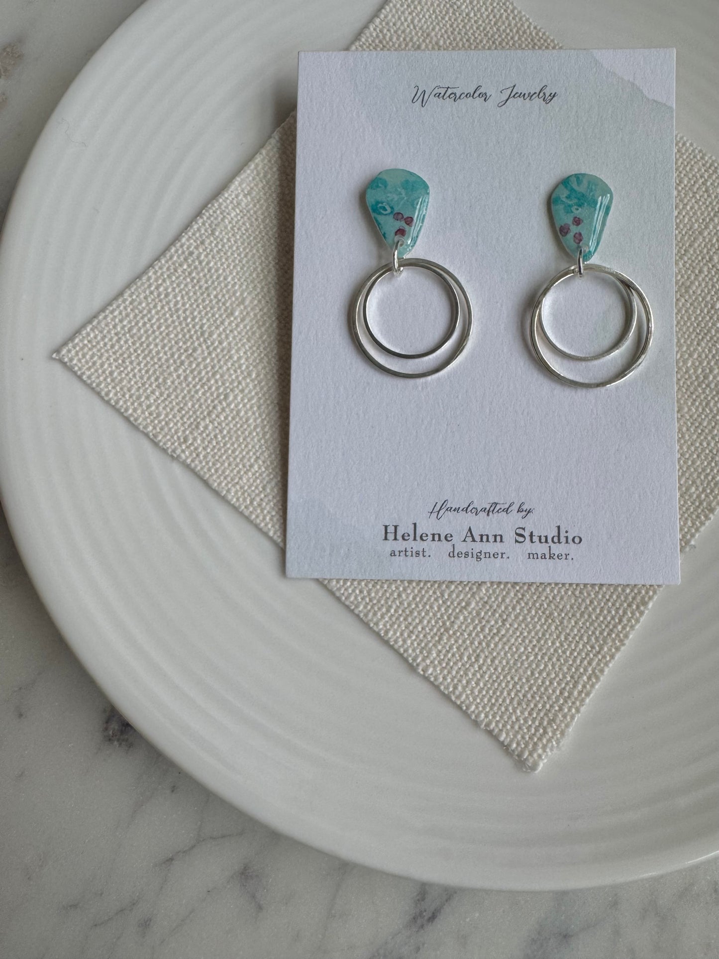 Juniper Collection: Double Circle Dangles