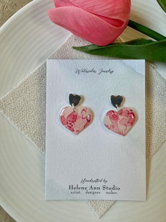 Pretty in Pink Collection: Heart Dangles