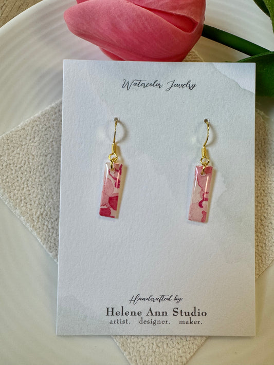 Pretty in Pink Collection: Dangle Rectangles