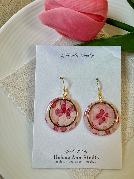 Pretty in Pink Collection: Dangle Circles