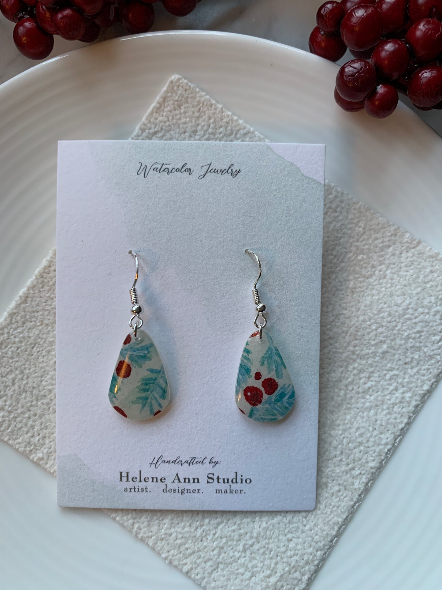 Winterberry Collection: Teardrop Dangles