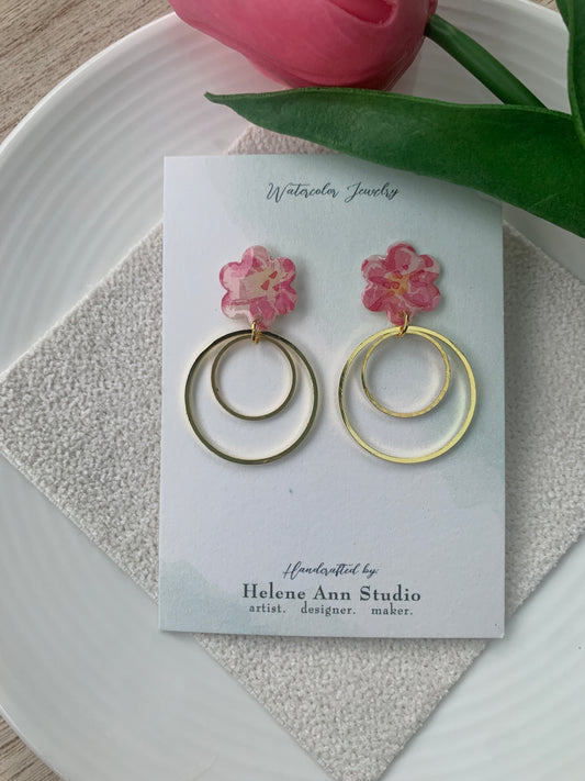 The Lover Collection:  Flower Double Dangles