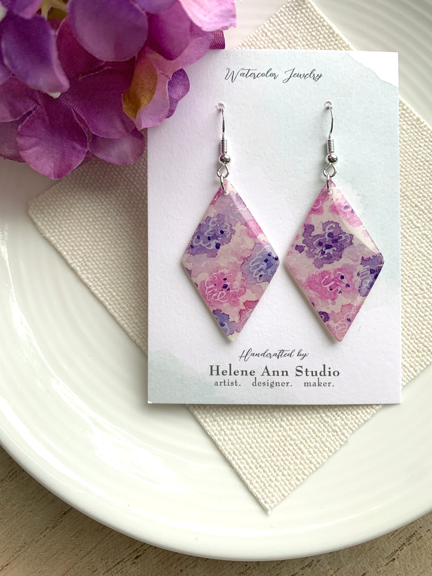 Hydrangea Collection: Diamond Dangles