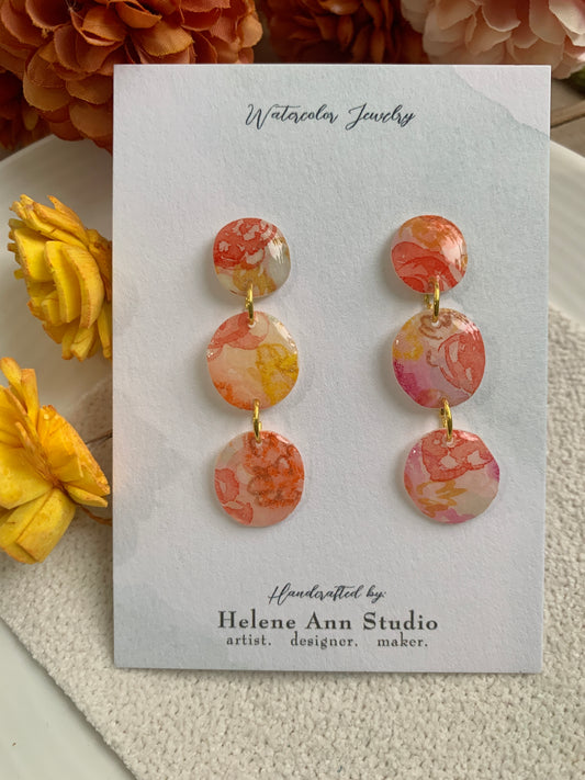 Fall in Bloom Collection: Button Dangles