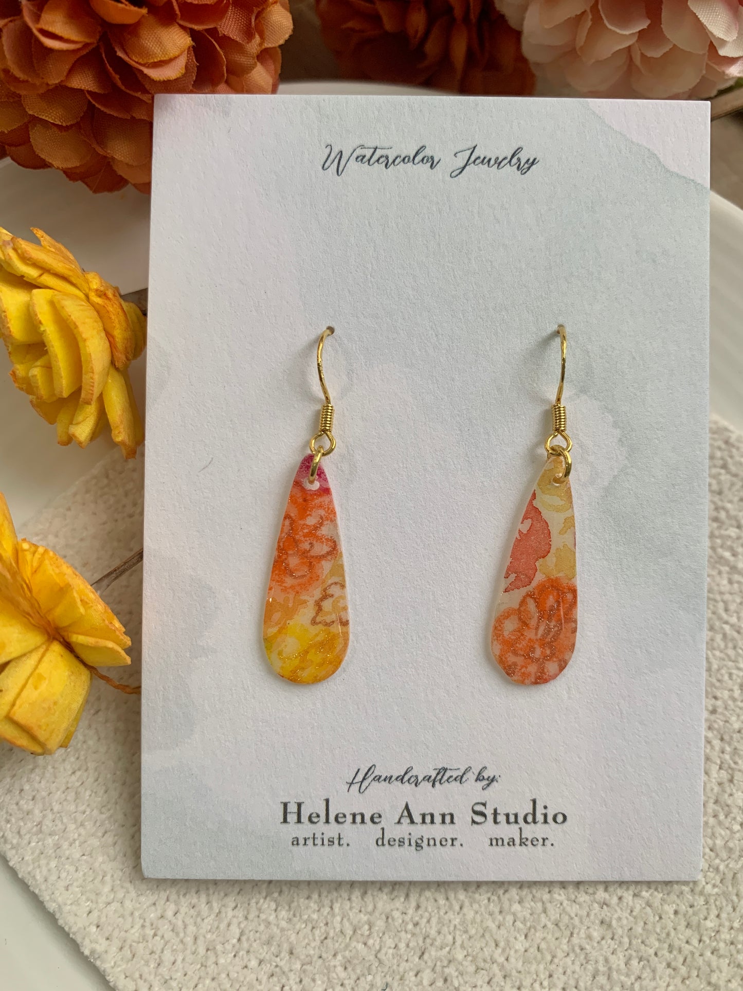 Fall in Bloom Collection: Teardrop Dangles