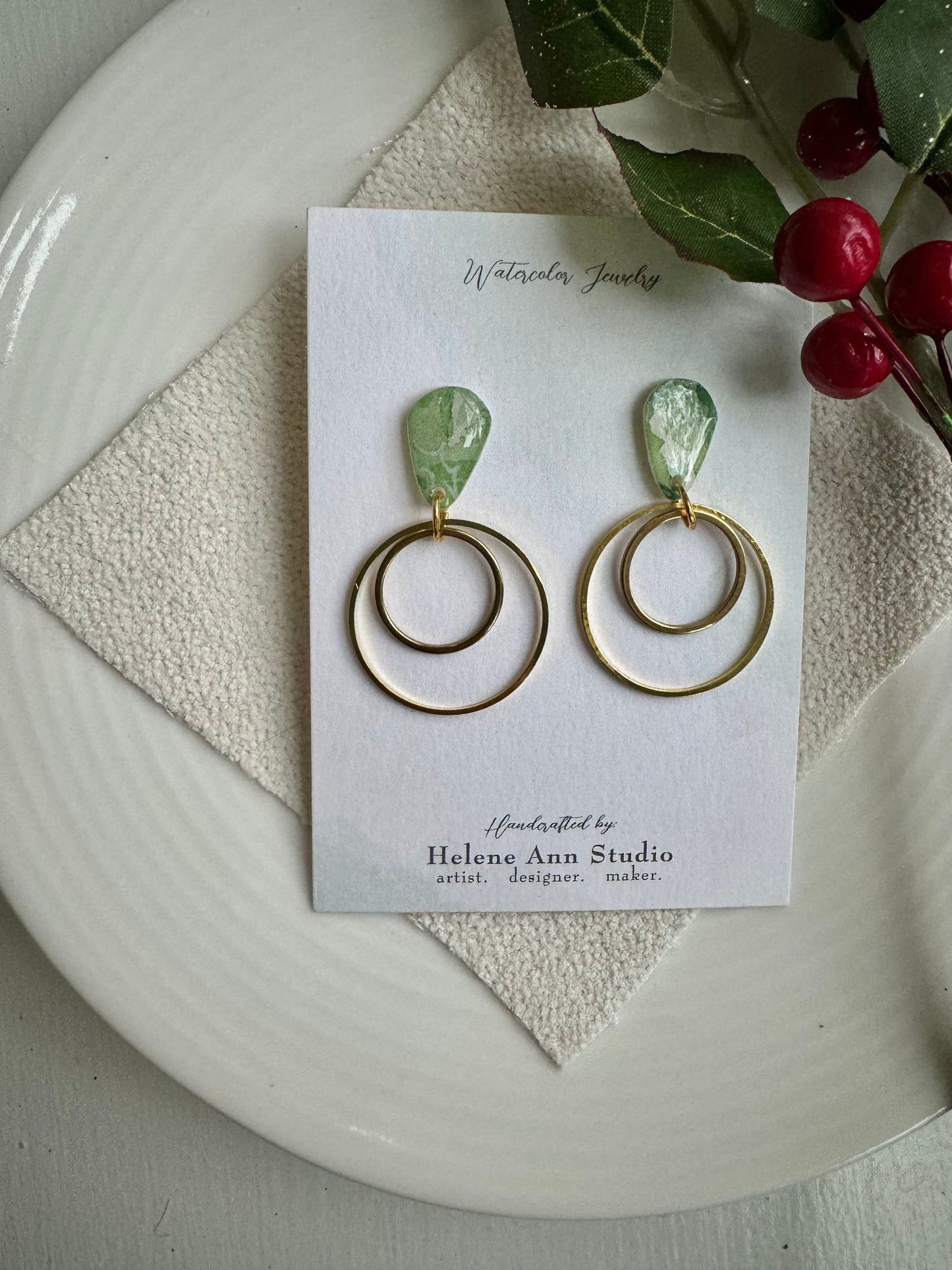 Evergreen Collection: Circle Dangles