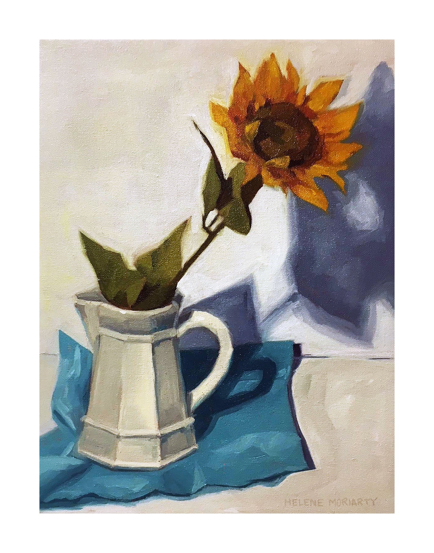 'Sunflower Reaching': Fine Art Print from Original Oil Painting